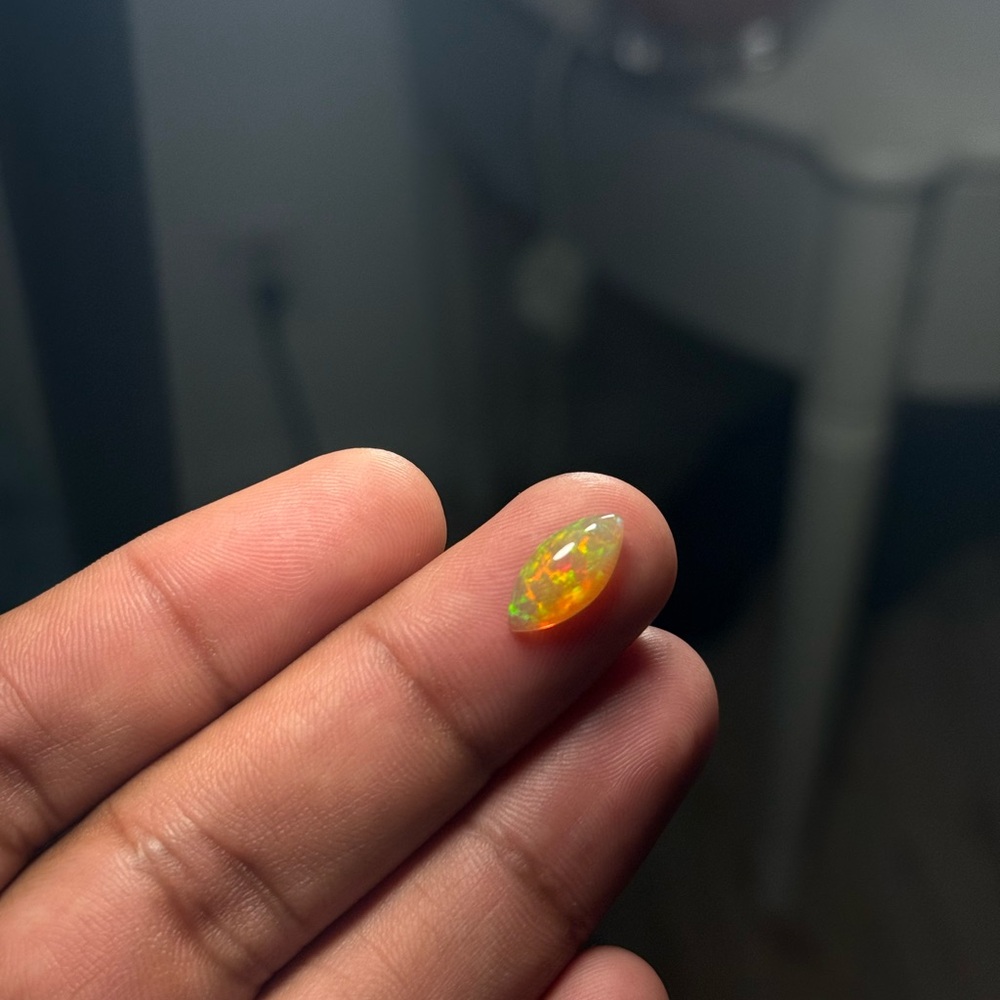 1.7 Ct Natural Ethiopian Opal Marquise Cut Loose Gemstone